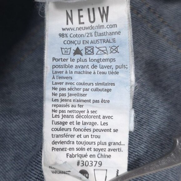 NEUW IGGY Jeans Women's 30x24 Crop Skinny Button Fly (Altered) - Picture 12 of 12